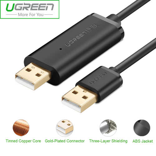 כבל USB להעברת קבצים בין שני מחשבים Ugreen