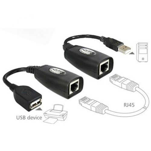 מאריך USB על גבי כבל רשת עד 50 מטר