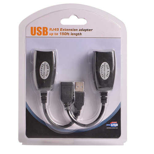 מאריך USB על גבי כבל רשת עד 50 מטר