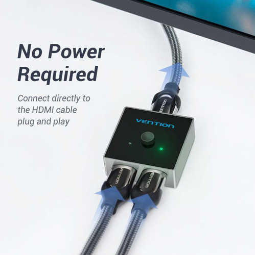 ממתג שתי כניסות Vention HDMI 2.0