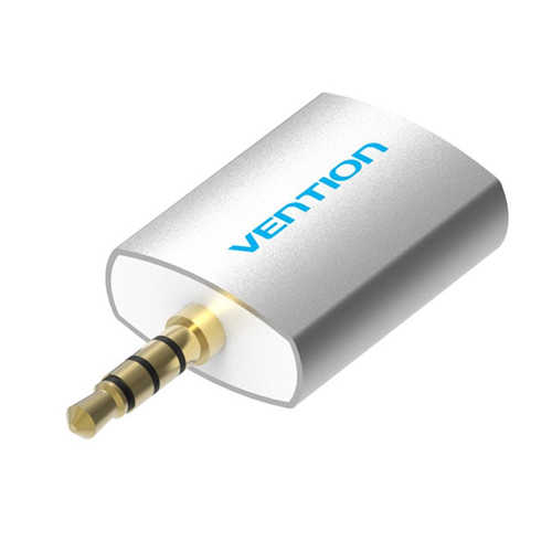 מפצל אוזניות מתכתי 1:2 Vention 3.5mm