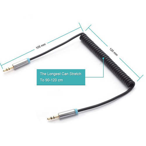 כבל אודיו 3.5mm מסולסל Vention