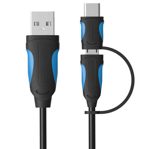 כבל טעינה Vention USB 2.0 - Micro USB/USB 3.1