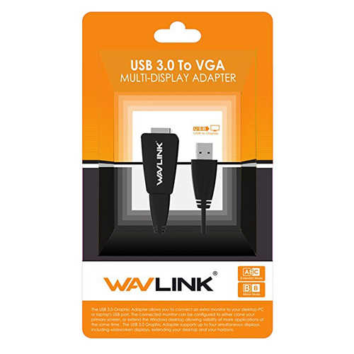 כבל ממיר WavLink USB 3.0 - VGA