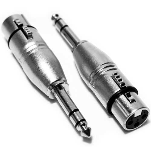 מתאם שקע XLR לתקע PL 6.35mm