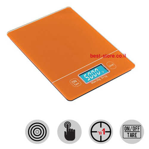 משקל מטבח מסך מגע OMEGA OM-0201 1-5000g