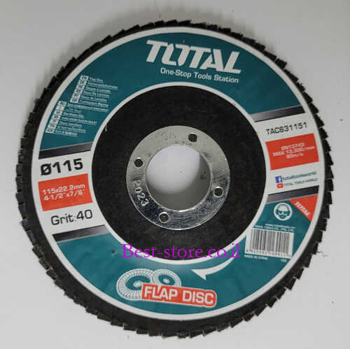 דיסק פלפ להשחזה TOATAL 40P 115mm