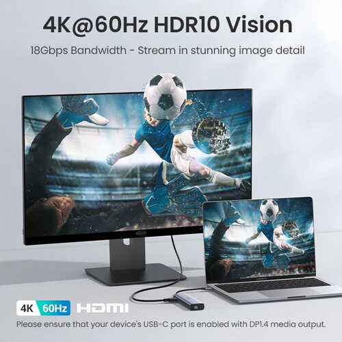 רכזת 7 ב- 1 Ugreen USB Type-C דגם 60515
